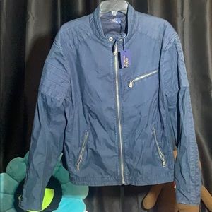 Polo Ralph Lauren Moto Racer Jacket Men's XL Blue